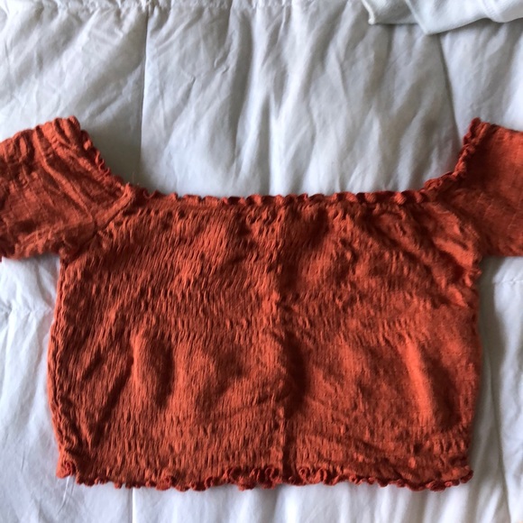Orange off the shoulder top - Picture 1 of 2